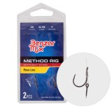 Rig-uri Benzar Method Feeder Rig Barbless Mono Bait Sting, 2buc/plic (Marime Carlige: Nr. 12)