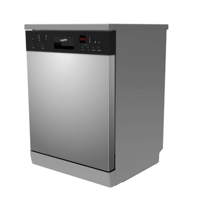 Mașină de spălat vase HOMEFORT HMGS0640S, independentă, 12 seturi, 11 L, 7 programe, 47 dB, E, Tac&acirc;muri inferioare, 60 cm, Afișaj digital, Fără deschi