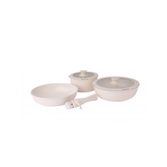Set vase de gatit Zilan 8 piese, 5 straturi de material, compatibil cuptor