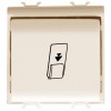 Intrerupator card 2M Gewiss Chorus Ivory GW11039