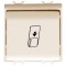 Intrerupator card 2M Gewiss Chorus Ivory GW11039
