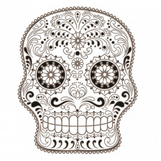 Sticker decorativ, Skull, 78 cm, 216STK-11