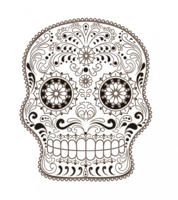 Sticker decorativ, Skull, 78 cm, 216STK-11 foto