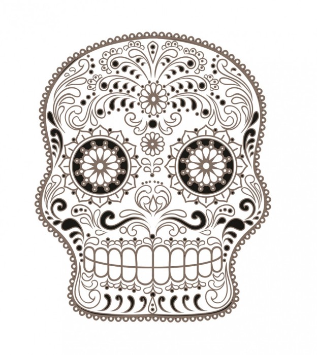 Sticker decorativ, Skull, 78 cm, 216STK-11
