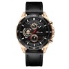 Ceas Barbatesc Vavavoom Business Negru, Curea Piele Ecologica, Quartz, Analogic, Sport-Elegant, Diametru 4.5cm