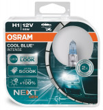 Set 2 Buc Bec Osram H1 12V 55W P14,5s Cool Blue Intense NextGen +100% 5000K 64150CBN-HCB