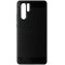 Husa tip capac spate Carbon silicon neagra pentru Huawei P30 Pro