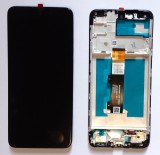 Display ecran cu Touchscreen si Rama pentru Motorola E30/E40, OEM, Negru, Compatibil