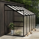 Seră, antracit, 6,5 m&sup3;, aluminiu