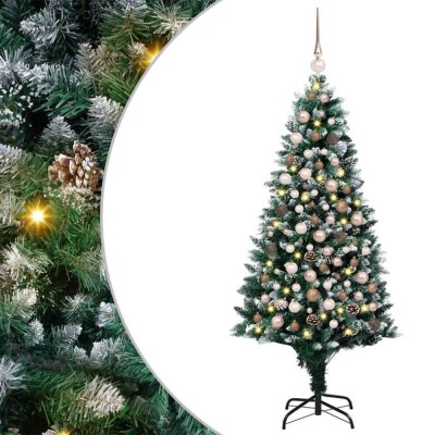 vidaXL Brad de Crăciun artificial cu suport Verde 180 cm PVC 3396262 foto