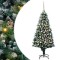 vidaXL Brad de Crăciun artificial Verde 180 cm PVC și Oțel și Plastic 3396262