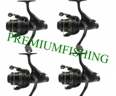 Set 4 Mulinete Okuma Carbonite Tambur 5500 + Fir Nylon Baitrunner Frana de Atac foto