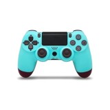 Cumpara ieftin Controler Wireless, pentru PS4/Slim/Pro, dual vibration, senzor de miscare 6 axe, difuzoare stereo, albastru