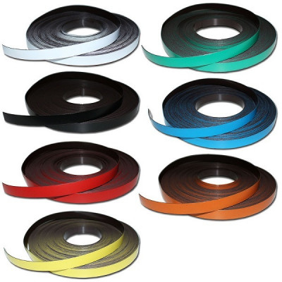 Banda magnetica colorata, latime 20 mm, grosime 0,9 mm foto