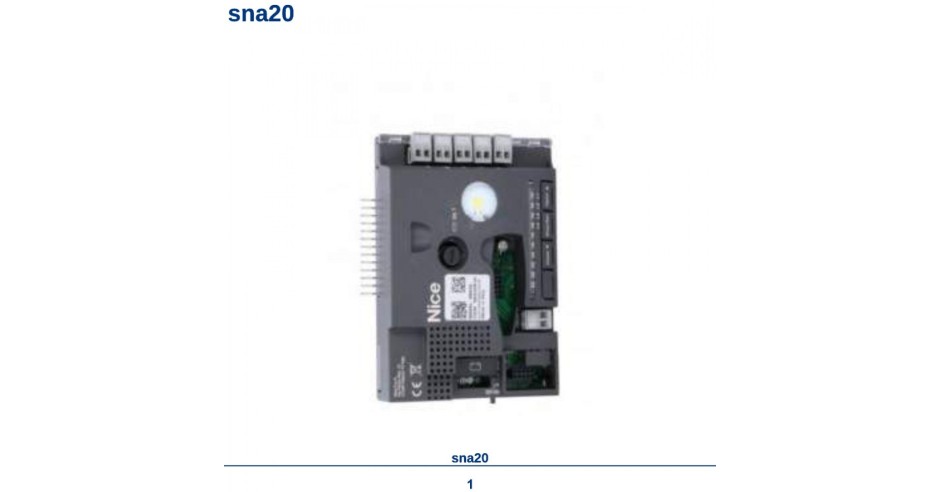 Module De Commande Nice SNA20 Avec SMXI - Réf ES0599R01.4870 Rev.00 - Occasion Fonctionnel