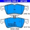 ATE 13.0460-7209.2 set placute frana,frana disc