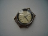 Ceas mecanic sovietic Comet 18 rubine cu alarma, functioneaza, Analog, Casual, Inox