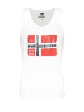 Cumpara ieftin Maiou barbati, cu imprimeu cu logo, Regular fit, Alb, 2XL