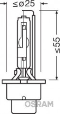 OSRAM 66450 XENARC ORIGINAL Bec, far faza lunga
