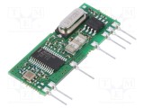 Receptor RF AM/ASK 433,92MHz 5VDC AUREL