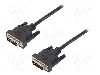 Cablu DVI - DVI, din ambele par&#355;i, DVI-D (18+1) mufa, 2m, negru, ASSMANN - AK-320107-020-S