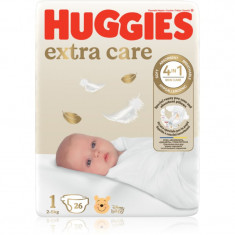 Huggies Extra Care Size 1 scutece de unică folosință 2-5 kg 26 buc