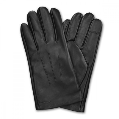 Manusi Navaris din piele pentru Touchscreen, Barbati, Negru, Marime L, 39925.17 foto