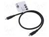 Cablu USB 3.2 USB C 0,5m Goobay negru 10Gbps