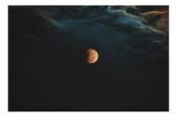 Tablou Canvas, Luna &icirc;nvăluită de nori misterioși, 39 x 26 cm, CMCLASS