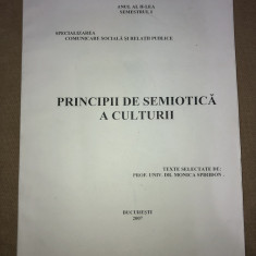 Principii de semiotica a culturii - Comunicare și relații publice (anul II)