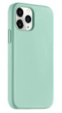 Husa din silicon compatibila cu iPhone 15 Pro Max, silk touch, interior din microfibra, camera bump, Verde Menta, X-Level