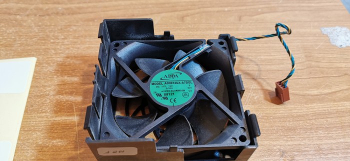 HP DC7900 435452-001 CPU Cooling Fan 4Pin 90mm x 25mm &amp; Shroud P1-457466 #A298