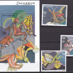 Somalia 2002 fauna insecte MI 972-974 + bl.96 MNH