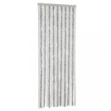 Cumpara ieftin Perdea pentru insecte, gri deschis si alb, 56x185 cm, chenille