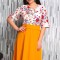Rochie in Clos Rafaela Galben - 60Marimea