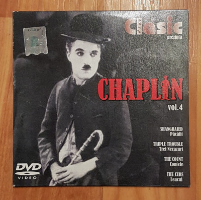 DVD Chaplin Vol. 4 (Pacalit, Trei necazuri, Contele, Leacul) foto