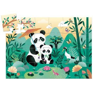 Puzzle Djeco Panda Leo 24 piese foto