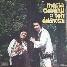 Disc vinil, LP. MARIA CIOBANU, ION DOLANESCU: PE SUB DEALUL CU IZVORU ETC,-MARIA CIOBANU, ION DOLANESCU