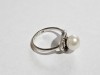 Inel argint cu perla #2961, 56, Alb