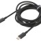 Cablu USB C 2m negru 100W mufe ambele părți