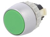 Comutator cu apăsare 22mm verde IP65