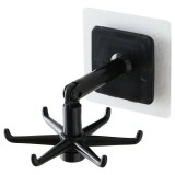 Cumpara ieftin Suport rotativ pentru bucatarie, 6 carlige, palstic ABS, negru