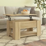 Gossi masuta de cafea, stejar sonoma, 79x49x41 cm, lemn prelucrat