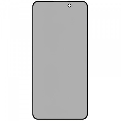 Folie de protectie Ecran Privacy WZK AntiSpy pentru Apple iPhone 16 Pro Max, Sticla Securizata, Full Glue foto