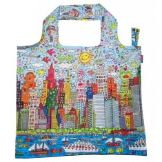 Sacosa din material reciclat, design James Rizzi