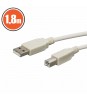 Cablu USB 2.0 tata A la tata B 1.8m, Generic