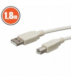 Cablu USB 2.0 tata A la tata B 1.8m, Generic