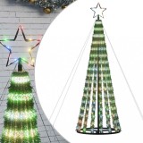 Cumpara ieftin Pom de Craciun LED 275 LED-uri colorate 180 cm