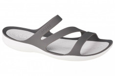 Papuci flip-flop Crocs W Swiftwater Sandals 203998-06X gri foto