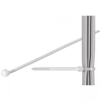 Coliere plastic strangere cabluri 292x3.5 mm transparent 100buc fixPoint foto